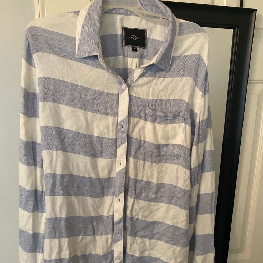 Rails flannel button down
